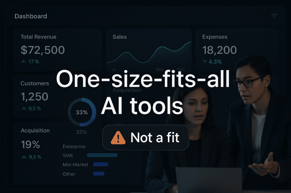 <strong>Why One-Size-Fits-All AI Tools Fall Short (and What You Can Do About It)</strong>
